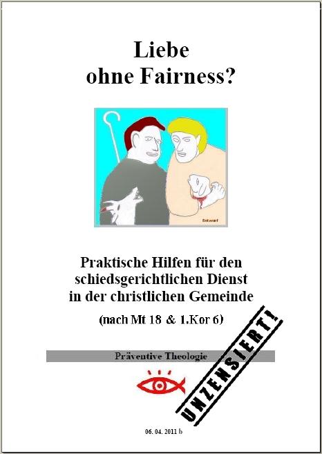 Liebe ohne Fairness Titelseite mit Rand